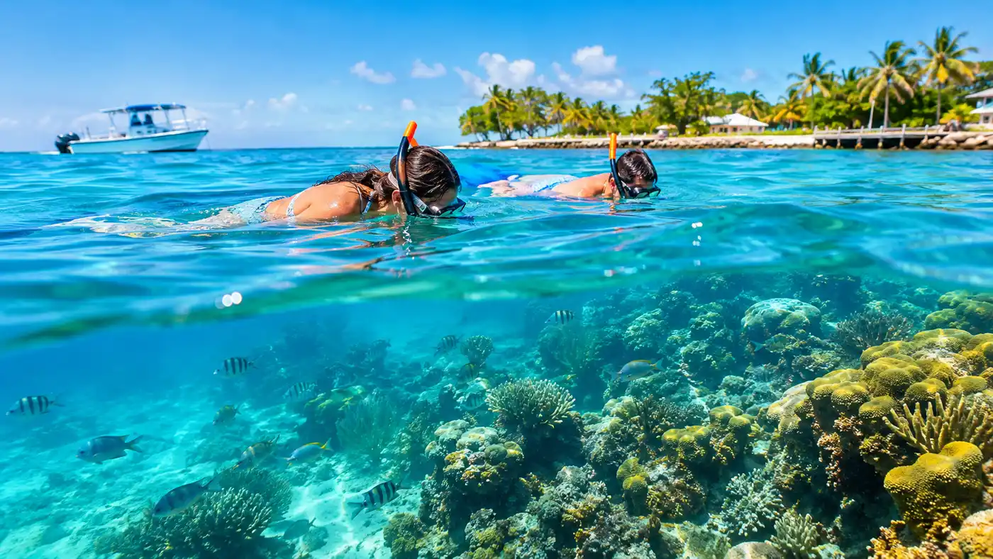 Étiquette de snorkeling : Protéger la barrière de corail du Belize
